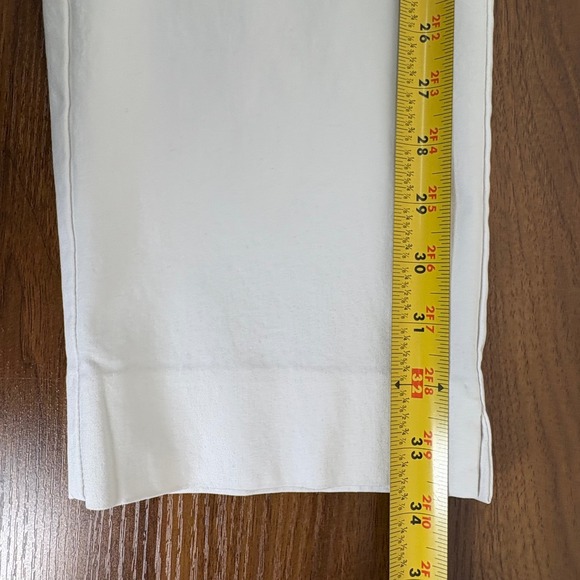 Chicos White Capri Pants Straight Leg Cropped Casual Pull On Womens Size 2/US 12 - Picture 10 of 11